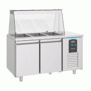 Saladette 2 portes 3x 1/1gn récipient l1400mm 7489.5150 combisteel_1