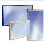 2-011 - Caisson lumineux LED mural en aluminium brut - taille : 30 cm à 50 cm de hauteur et jusqu'à 1 m de longueur_1