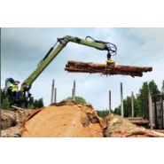 Grue forestière LOGLIFT 140S - Hiab - Portée hydraulique de 7,9 m à 9,6 m - Capacité 13,5 tm_1