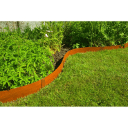 Nature bordures de jardin 3 pcs 91,4x10,2 cm acier corten 447507_1