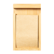 Bloc-notes support mobile en bambou avec 200 feuilles en papier kraft recyclé - Couleur naturelle_1