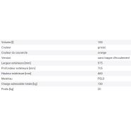 145284W - Bac à sable/sel SB 100 en polyéthylène (PE) - 100 litres, résistant aux intempéries et aux chocs_1