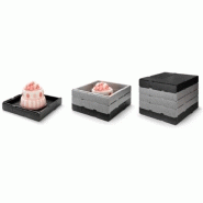 Emballages isothermes - Élément boîte gâteau Genius 35 - PG3535GR - 35x35xH7,5 cm - Extenseur pour wedding cake_1