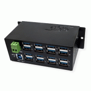 EXSYS EX-1113HMVS Hub à 16 ports USB 3.0/3.1(Gen1), protection de surtension et kit rail DIN_1