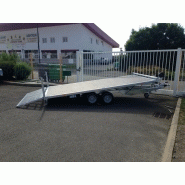 Remorque porte-engin - trelgo - 2.5t - 4m - 2 essieux_1