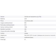 243307w - chariot pour fûts secu comfort, acier époxy, pneus pleins_1