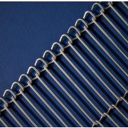 Tapis à mailles lisière arrondie - Bandes transporteuses métalliques Wirebelt - Poids moyen 1.3 à 2.6 kg/m²_1