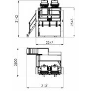 Cloueuse à cycle continu pour machines à palettes - Platon - Poids 1520 kg - Dimensions des clous : 35 à 90 mm_1