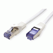 Cordon ROLINE S/FTP(PiMF) Cat.6A / 10 Gigabit, LSOH, Component Level, blanc, 2 m_1