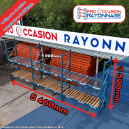 Lot de rayonnage industriel - Hauteur 3 500mm, Longueur 8 460mm, Profondeur 1 000mm - Provost Propal_1