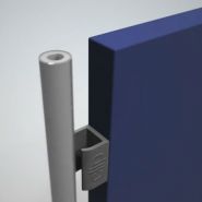 Structure en bois avec cadre nid d’abeille pour panneaux d’exposition