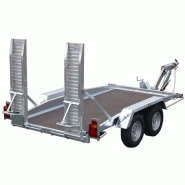 Remorque porte-engins Lider 35860 et 35865 L - 3.5T - 2 essieux - 3m x 1.45m_1