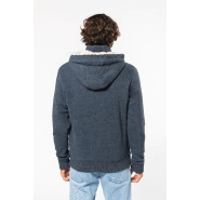 Veste vintage molleton doublée sherpa homme - Réf: KV2312 - Kariban - Aspect vieilli et look unique_1