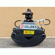 Dk-11 grappin forestier + rotator baltrotor 3 tonnes pour pelleteuse - deleks srl_1