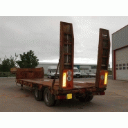 Remorque porte-engins KAISER - Référence 1073 - Semi-remorque 32T avec élargisseurs et rampes hydrauliques_1