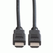 ROLINE Câble HDMI High Speed avec Ethernet, LSOH, noir, 5 m_1