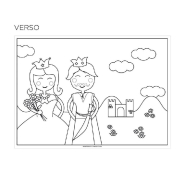 Set de table papier à colorier 100g/m2 motif Château 31x43cm - par 1000_1