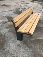 Banc en béton Unit en PIN ou BOIS TECHNIQUE 200 x 65 x 78 cm - Confort et style classique_1