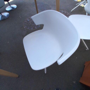 Siège visiteur pivotant Cove d'occasion - métal et polypropylène - design moderne - Made in Italie - Certifié CATAS_1