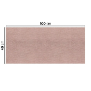 Tête-à-tête pliée en V intissé effet tissu chocolat 40x100cm - par 400_1