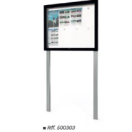 Vitrine d'extérieur contemporaine EDGE - Finitions haut de gamme - Épaisseur 54 et 80mm - Idéale pour hall d'hôtel, bâtiment administratif_1