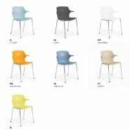 Chaise polyvalente Frill - Mobel Linea. - Graphite_2