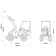 Chargeur articulé Cast Loaders 825d - Moteur Kubota D1105 - 25 CV - Transmission hydrostatique_1