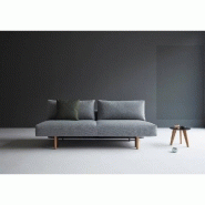 Innovation Living - Canapé design Frode Twist Granite - Convertible lit 140x200 cm - Pieds chêne clair - Confort moelleux_1