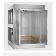 Monte-charges industriel BKG avec portes battantes à un ou deux vantaux