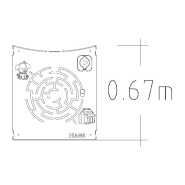 Panneau de jeu d'éveil Labyrinthe - réf 8061962 - HAGS - Structure pour aire de jeux_1