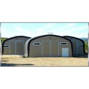 Tunnel d'élevage en pieds droits de 8.70m de large sur caillebotis_1