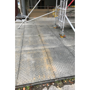 Plaque de roulage manu-portable rémopla, positionnable sur les surfaces rigides ayant besoin de protection_1