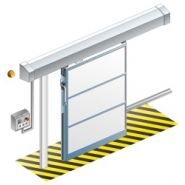 Porte de chambre froide coulissante - mth - 40 kg/m³_1