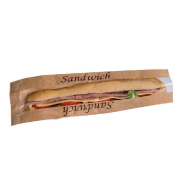 Sac sandwich en kraft brun avec fenêtre transparente - 10+3.5x34cm - par 1000_1