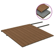 Vidaxl panneaux de terrasse et accessoires wpc marron/gris 25 m² 4 m 3070473_1