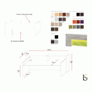 Comptoir d'accueil avec éclairage Block - ACOA - Orange brillant_1