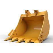 Godet d'excavation à usage normal avec lame de nivellement - caterpillar finance france - 1 200 mm (48 in) - poids 982 kg_1