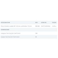 Pince à border - Jouanel Industrie - coudée 90° - 80 mm - profondeur 75 mm - PBC980 - poids 1120 g_1