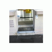 Rampe rabattable trait d'union marche simple - Franchissement de marche 7 à 22 cm - Aluminium antidérapant_1