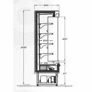 Seda - vitrine murale libre service vulcano inox_1