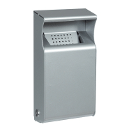 Cendrier mural d'extérieur en acier poudré anti-UV avec serrure à clé triangulaire - 1L - 600 mégots - Kopa_1