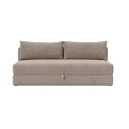 Innovation Living - Canapé convertible à ouverture assistée Osvald Cordufine beige 150x200 cm - design élégant avec espace de rangement_1