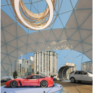 Tente dôme préfabriquée et portative - stand gonflable pour foires commerciales_1