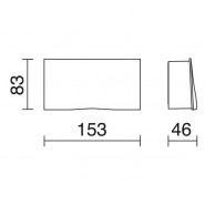 Applique Aldiola IP65 LED COB 6.5W 3000K - 850 lumens - éclairage vers le bas - coloris blanc ou gris_1