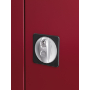 Armoire à tablettes Cubio SMF-666-1.1 - 40019118.11V - Portes Perfo - Acier renforcé - 650x650x600 mm_1