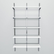 Élément suivant Global chrome 5 tablettes blanc L60xH240cm_1