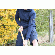 Sweat à capuche confort bleu - M - 3 poches zippées - 80% coton, 300g/m²_1