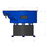 Tribofinition RT 800 - Séchoir cylindrique avec cuve en acier revêtue de plastique et soufflerie d'air chaud_1