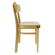 Chaise d'intérieur Bastia en bois finition naturelle - par 2_1