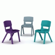 Chaise Postura - légère, résistante, en polypropylène ultra résistant - idéale pour école, cantine et salle des fêtes_1